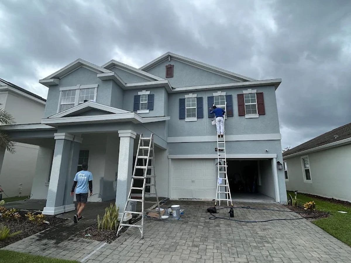 A completed exterior painting project by SkyGlobal