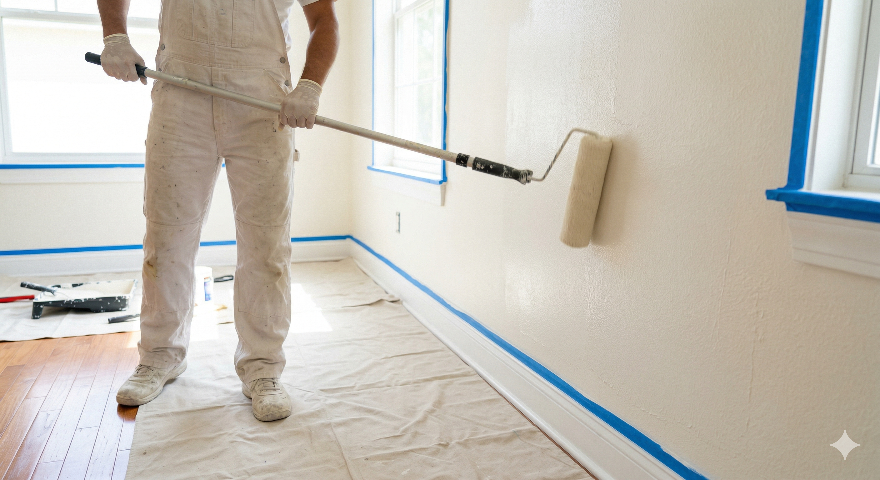 Expert paint application — Step 3